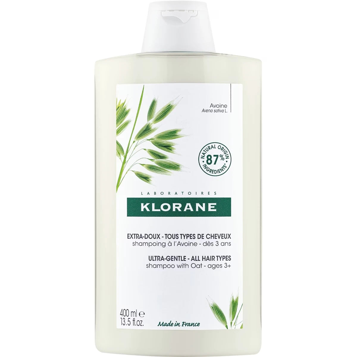 Shampoo Extra Suave de Avena BIO Klorane