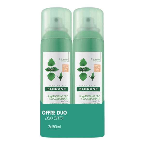 Shampoo en Seco con Color Ortiga y Vitamina E Dúo Klorane