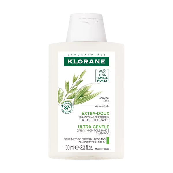 Shampoo Extra Suave de Avena BIO Todo Tipo de Cabello 100 ml Klorane