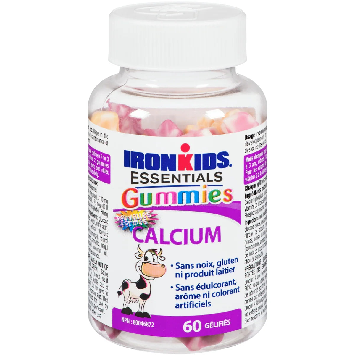 Suplementos en Gomitas de Calcio para Niños Iron Kids