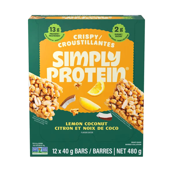 Barras Crujientes de Limón y Coco Simply Protein
