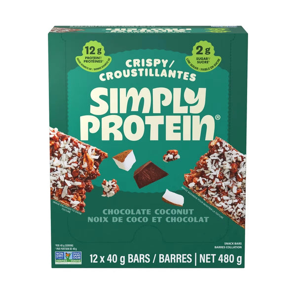 Barras Crujientes de Coco y Chocolate Simply Protein