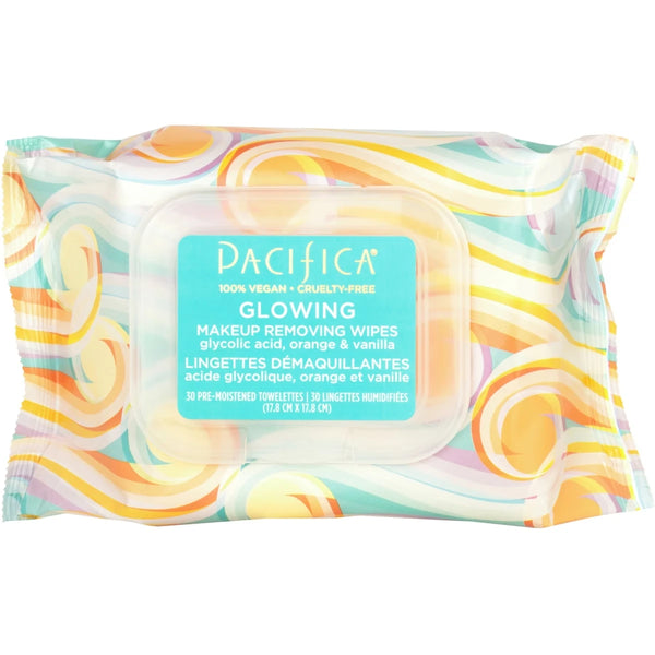 Limpiador Facial Glowing Makeup Toallitas Pacifica Beauty