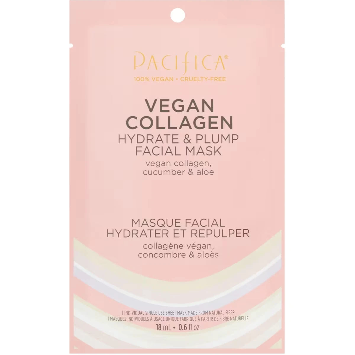 Mascarilla Facial de Colágeno Vegano Hidrata y Rellena Pacifica Beauty