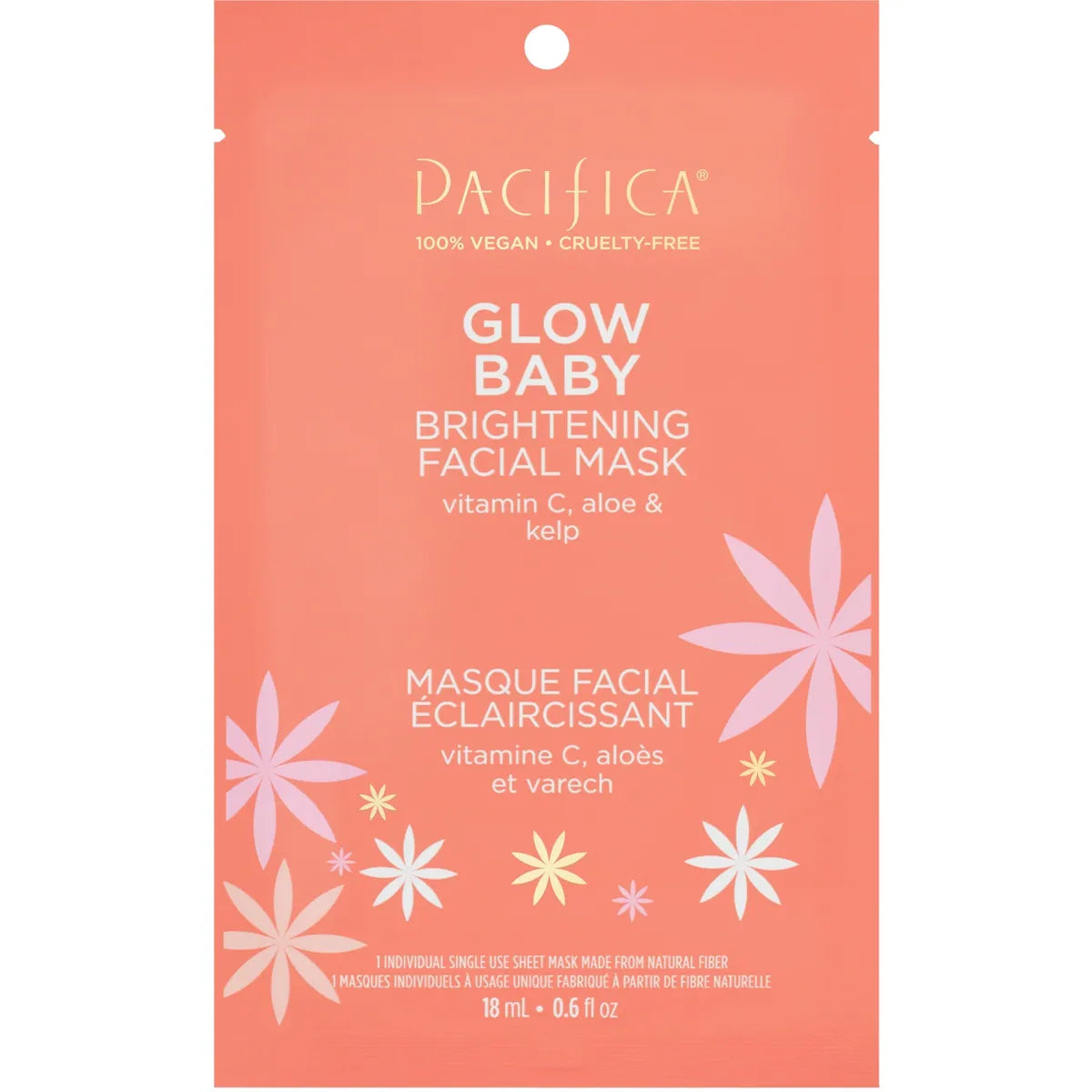 Mascarilla Facial Glow Baby Iluminador Pacifica Beauty