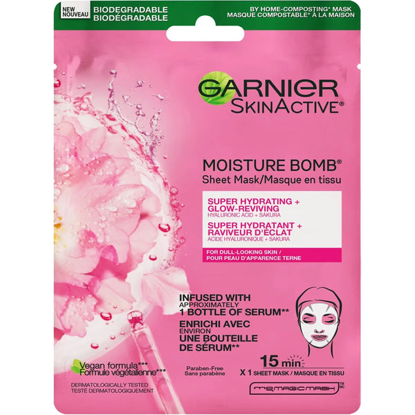 Mascarilla Facial SkinActive Moisture Bomb Super Hydrating Garnier