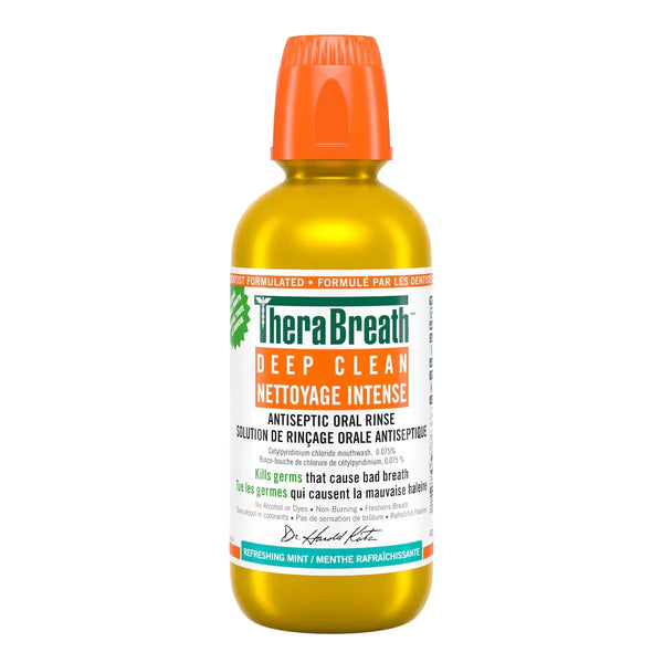 Enjuague Bucal Antiséptico Menta Refrescante TheraBreath