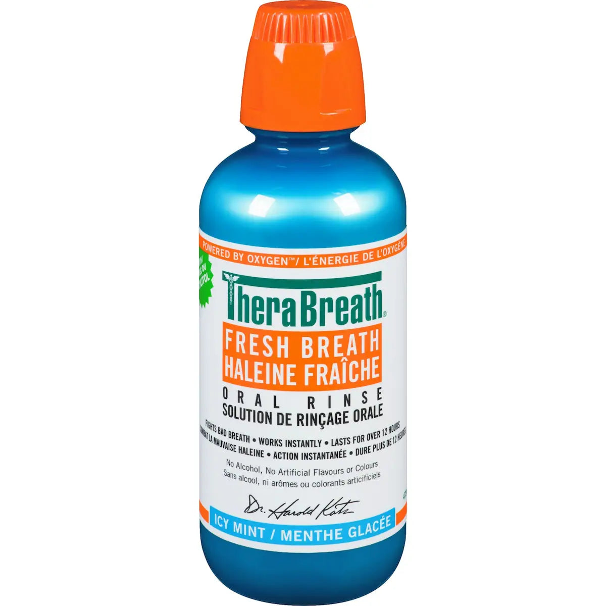 Enjuague Bucal Menta Glacial 473 ml TheraBreath