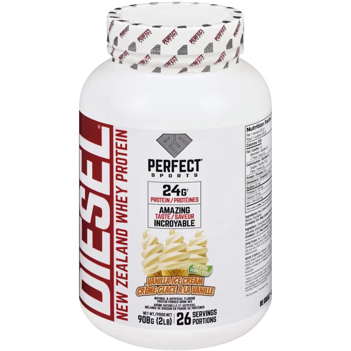 Proteína de Suero en Polvo Diesel Vainilla Perfect Sports
