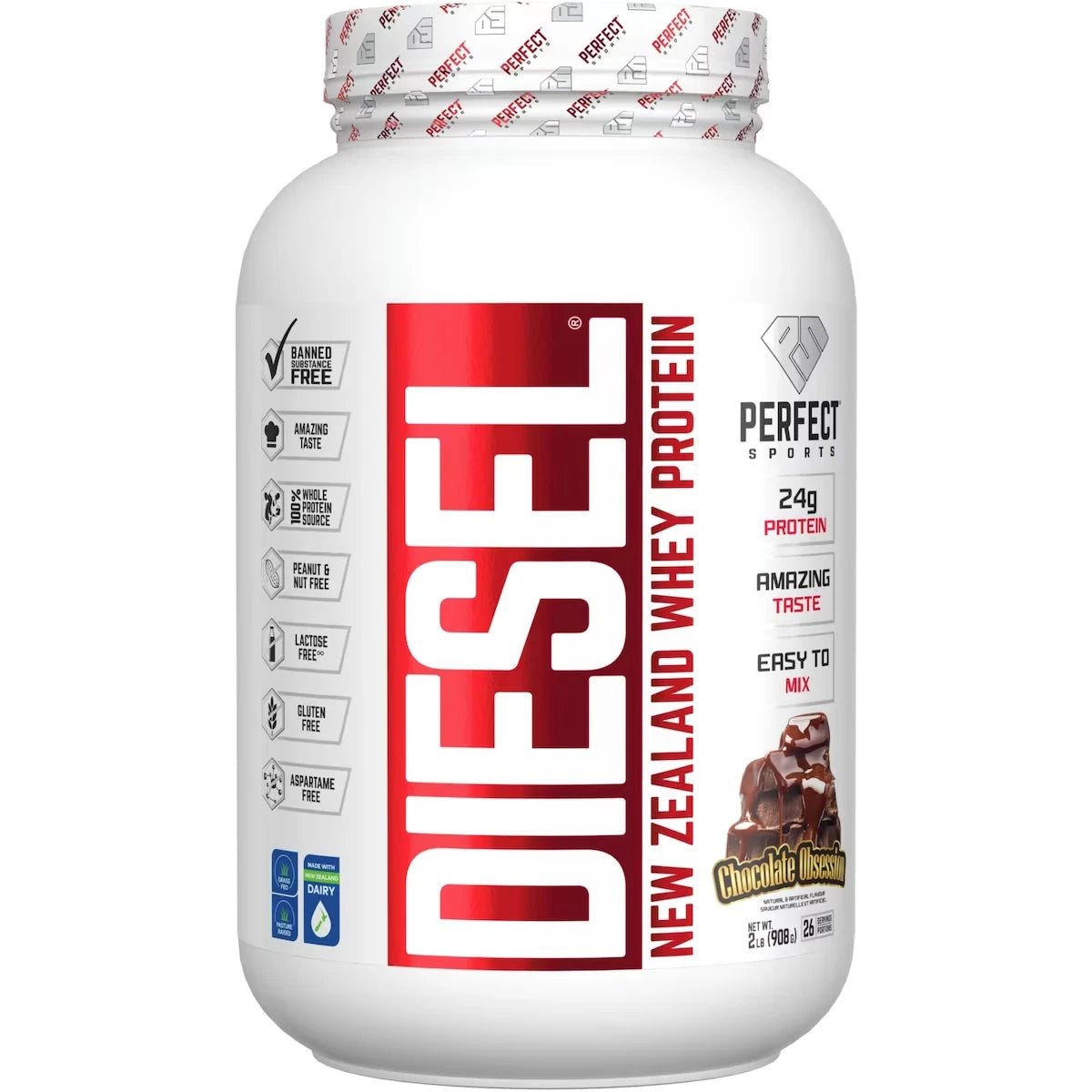 Proteína de Suero en Polvo Diesel Chocolate Perfect Sports