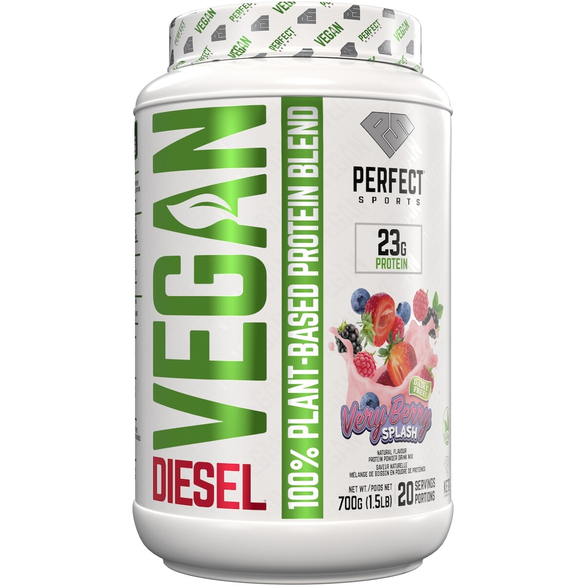 Proteína en Polvo 100 % Vegetal Diesel Perfect Sports