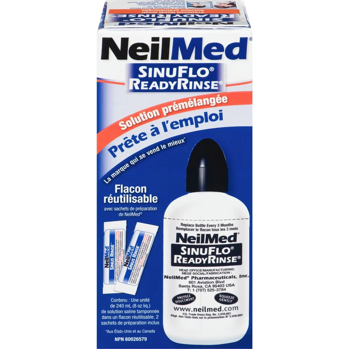 Solución Salina Estéril Ready Rinse Neilmed