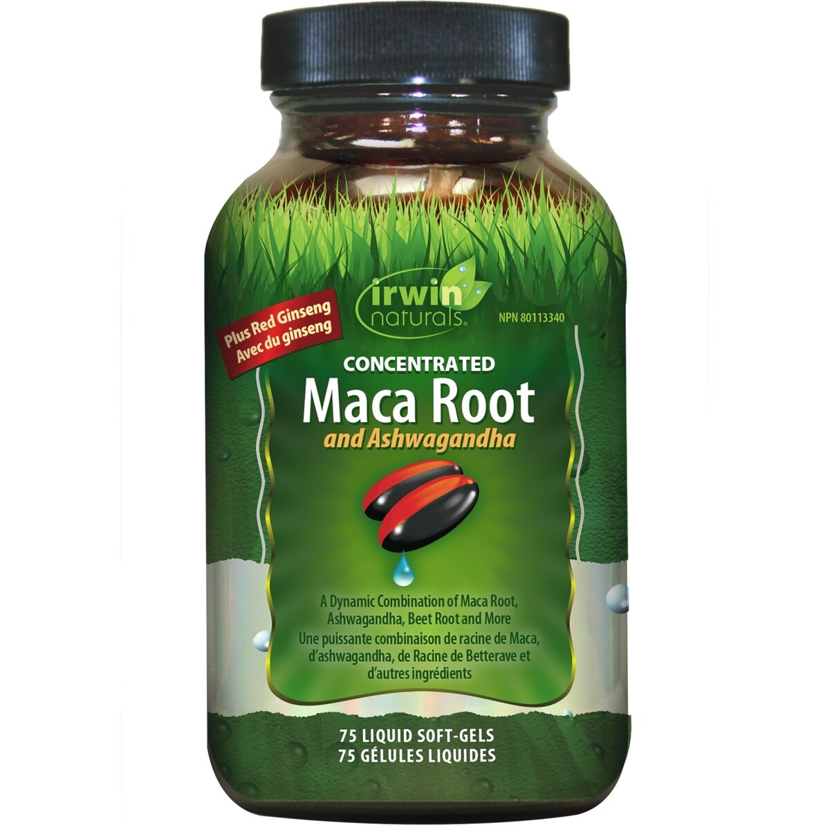 Suplemento Ashwagandha y Raíz de Maca Irwin
