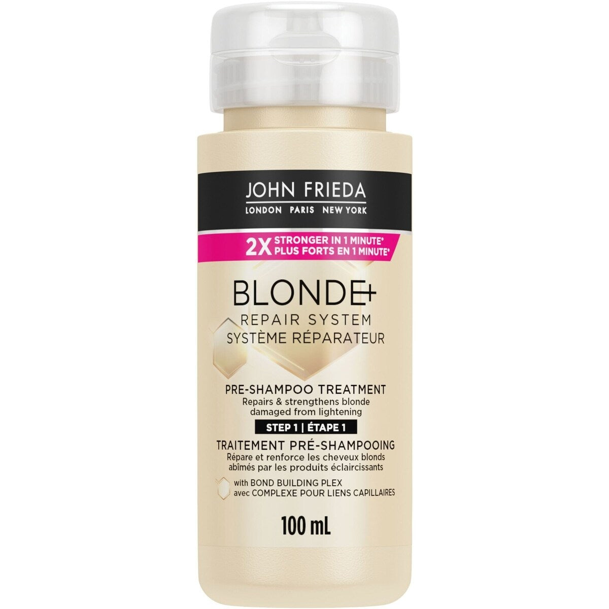 Shampoo Blonde+ Système Reparador Tratamiento Pré John Frieda