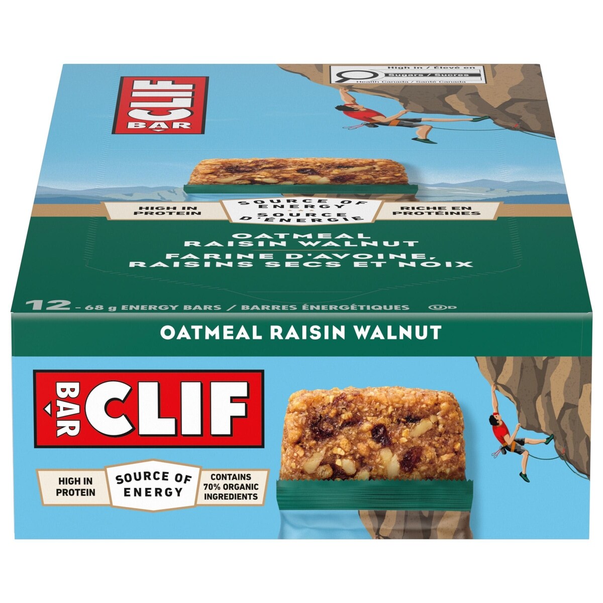 Barra Energética Avena Pasas y Nueces 68 g Clif