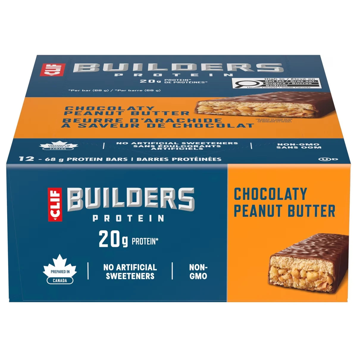 Barra de Proteína Builder's Chocolate y Mantequilla de Maní 68 g Clif