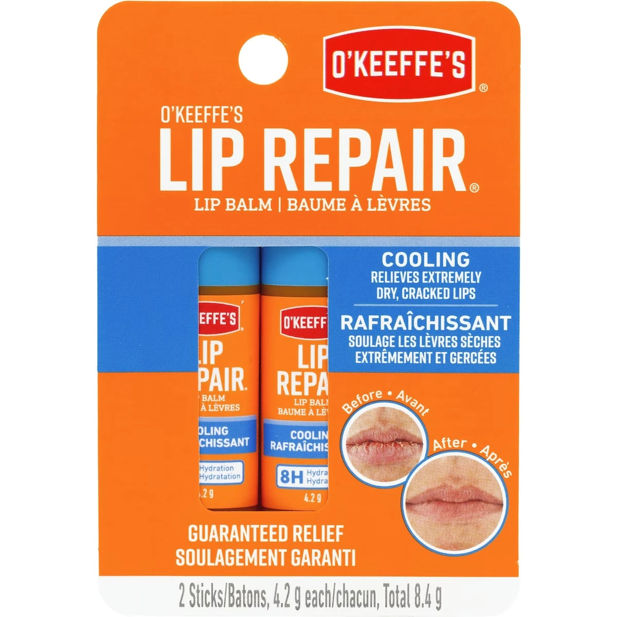 Bálsamo Labial Refrescante Pack Doble O'Keeffe's