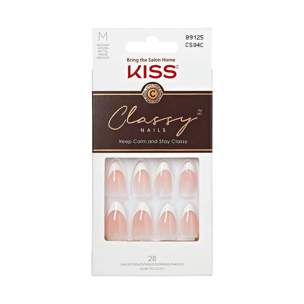 Uñas Postizas Premium Classy My Muse Medianas 30 un Kiss