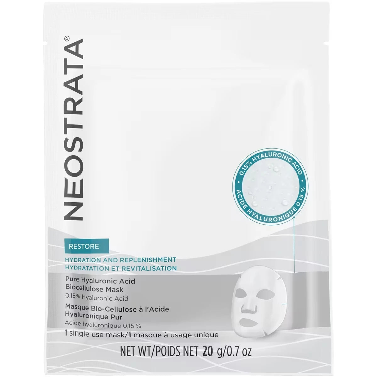 Mascarilla Facial Puro Ácido Hialurónico Biocellulose Neostrata