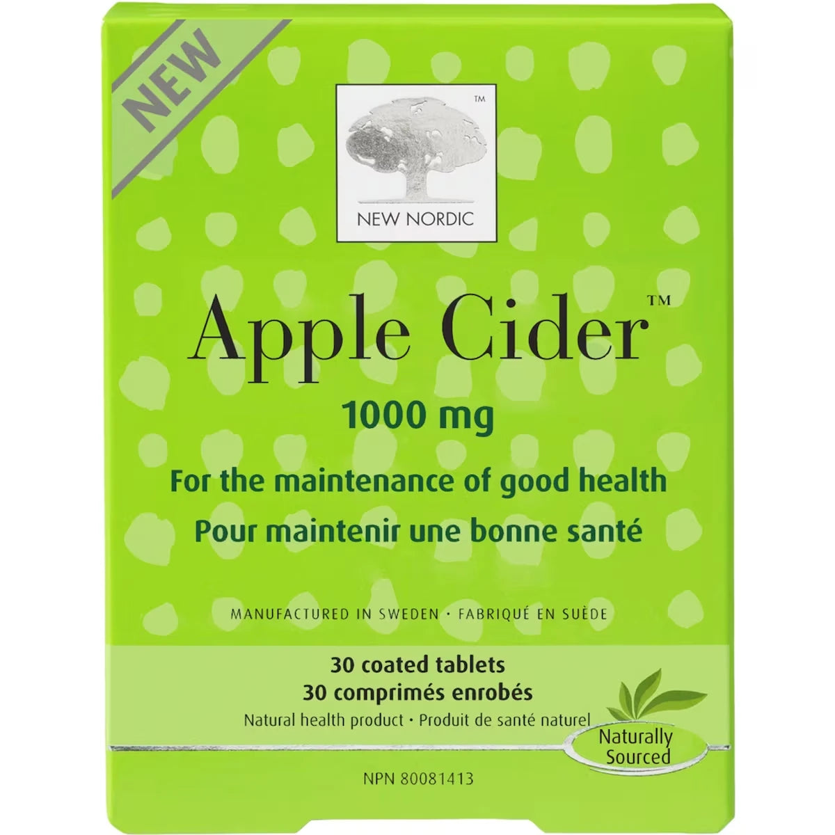 Suplemento de Vinagre de Manzana 1000 New Nordic