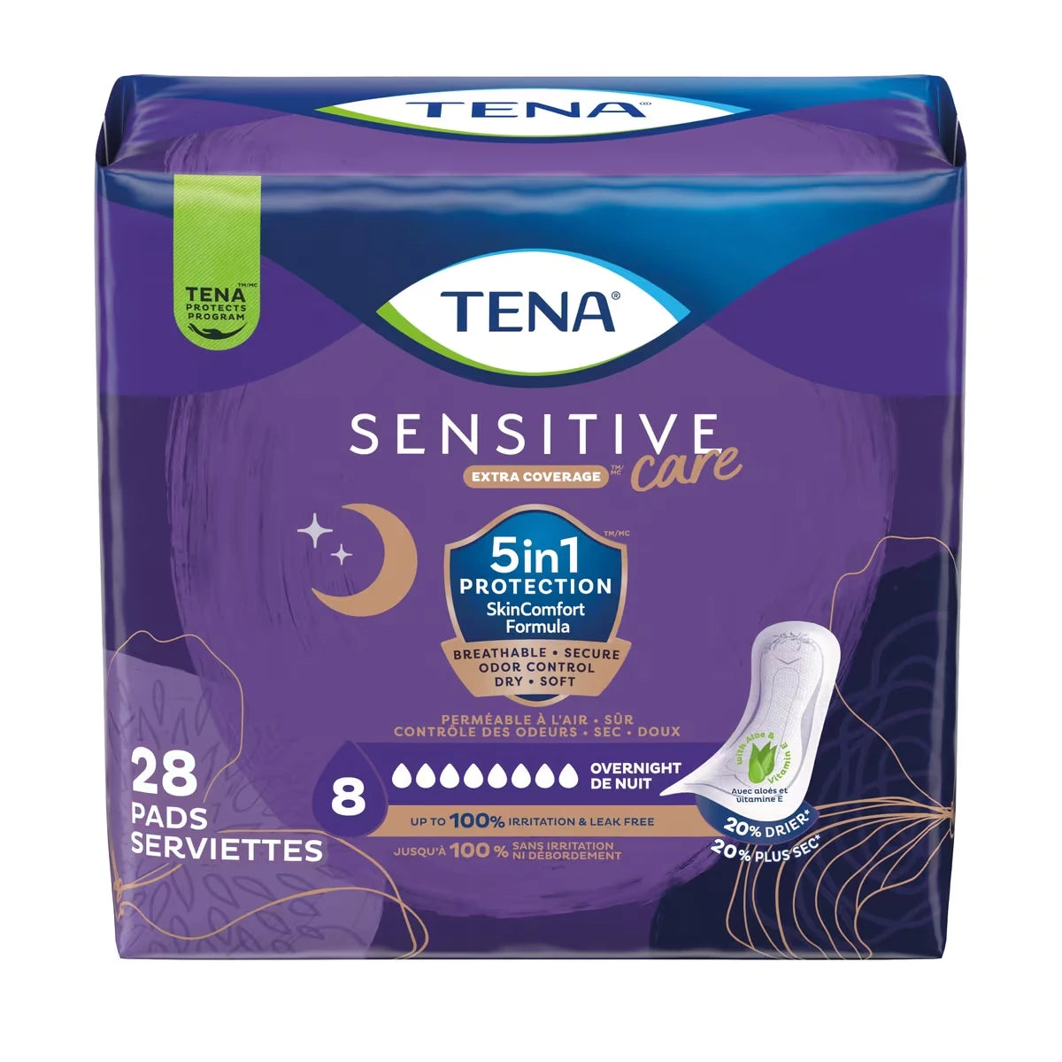 Toallas para Incontinencia Nocturna Sensitive Care Tena