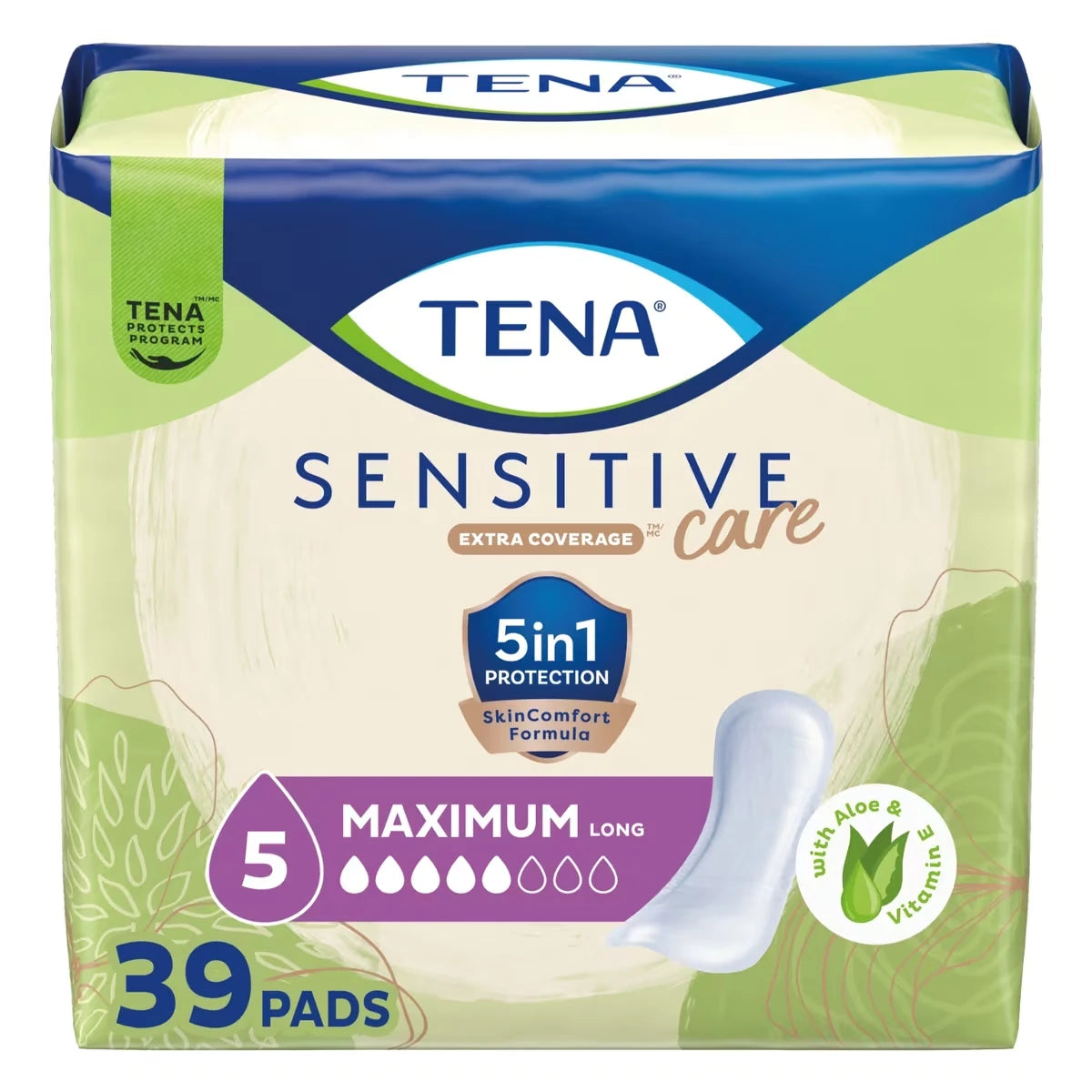 Toallas para Incontinencia Cuidado Sensible Cobertura Extra Tena