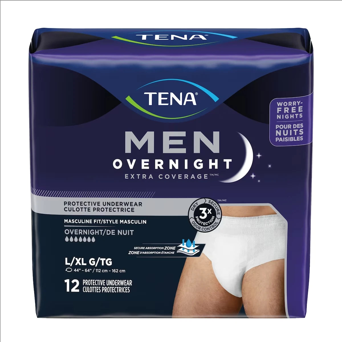 Ropa Interior Absorbente Nocturna para Hombre Tena