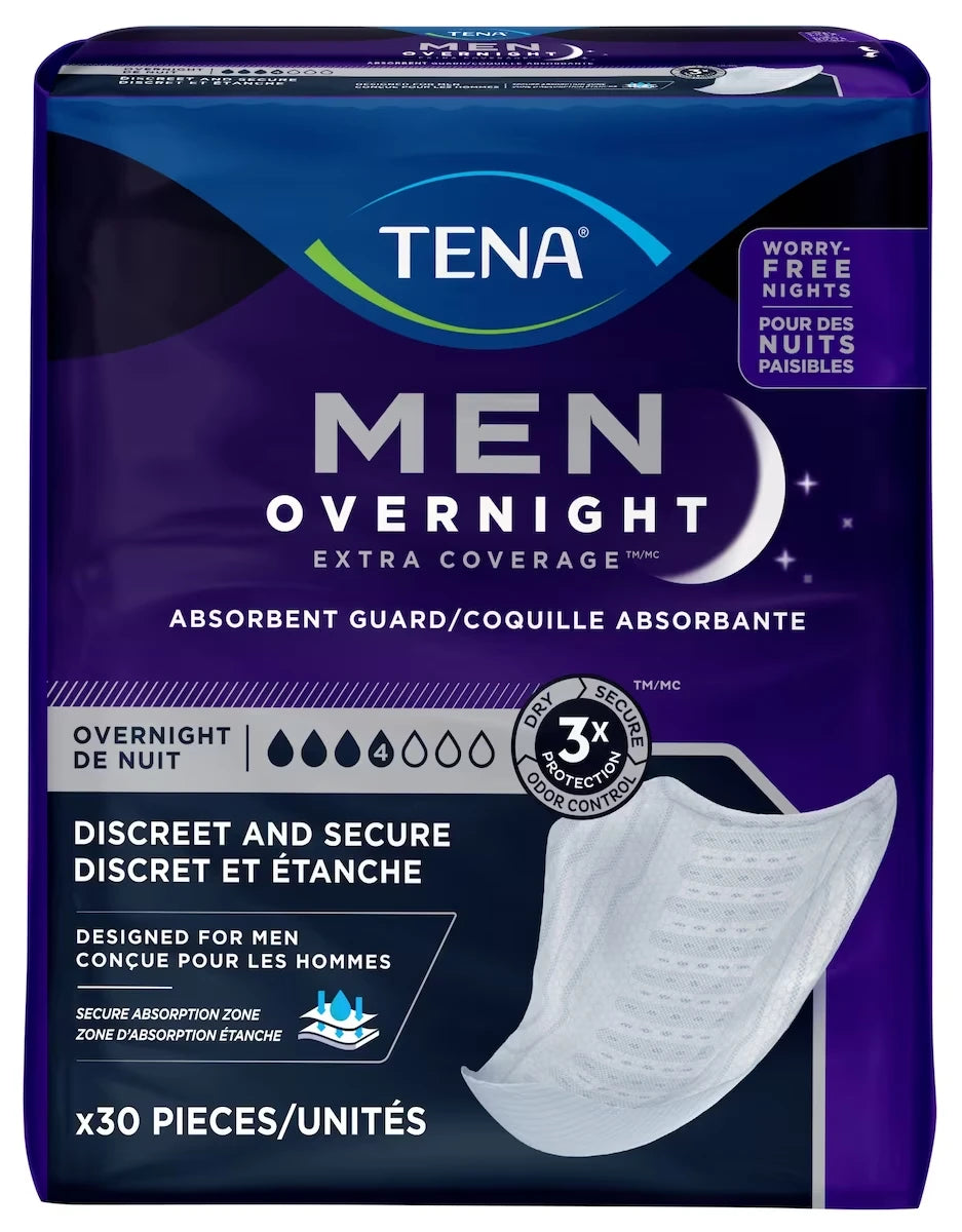 Protectores Masculinos Nocturnos 30 unidades Tena