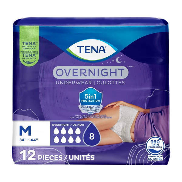 Ropa Interior para Incontinencia Absorción Noche Talla M Tena