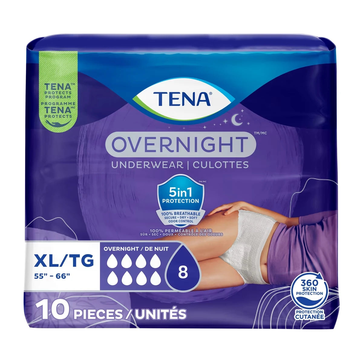 Ropa Interior para Incontinencia Absorción Noche Talla XL Tena