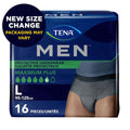 Incontinencia Men Calzones Protectores Absorción Súper Plus Tena