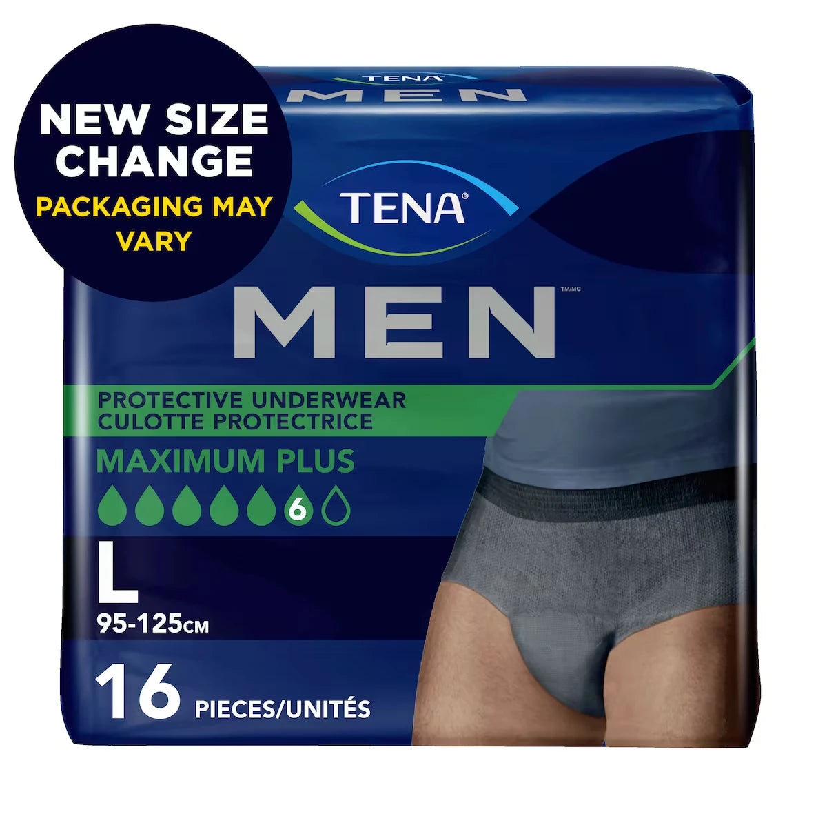 Incontinencia Men Calzones Protectores Absorción Súper Plus Tena