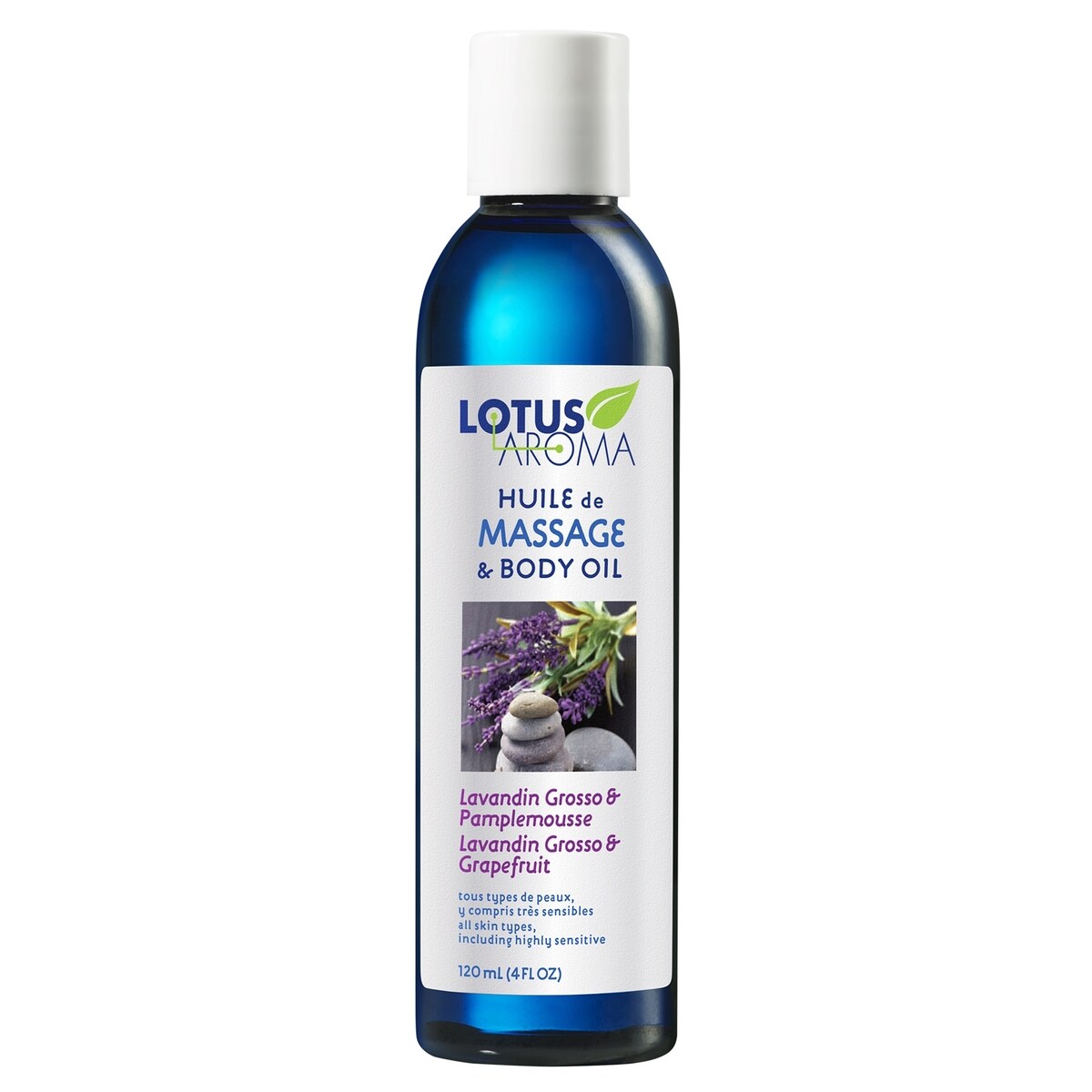 Aceite de Masaje Lavanda Grosso y Pomelo Lotus Aroma