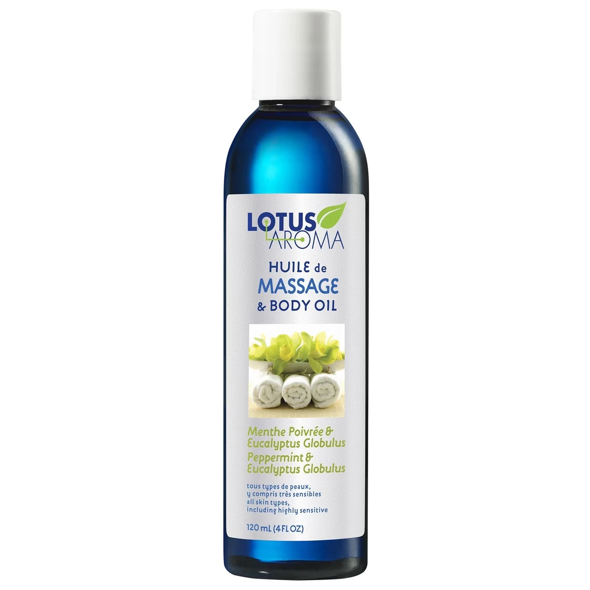 Aceite de Masaje Menta Piperita y Eucalipto Globulus Lotus Aroma