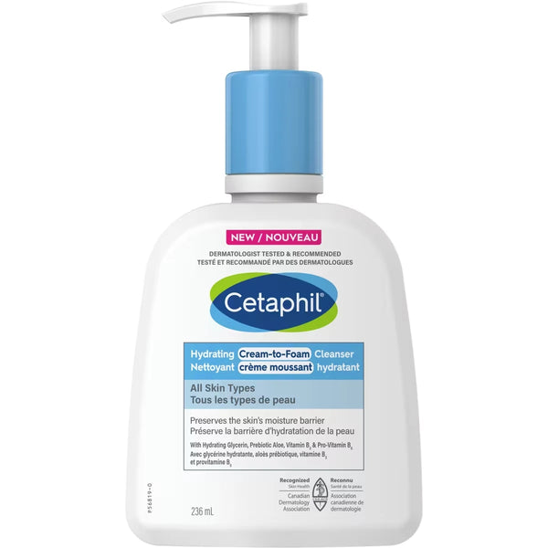 Limpiador Facial en Espuma Hidratante con Niacinamida Cetaphil