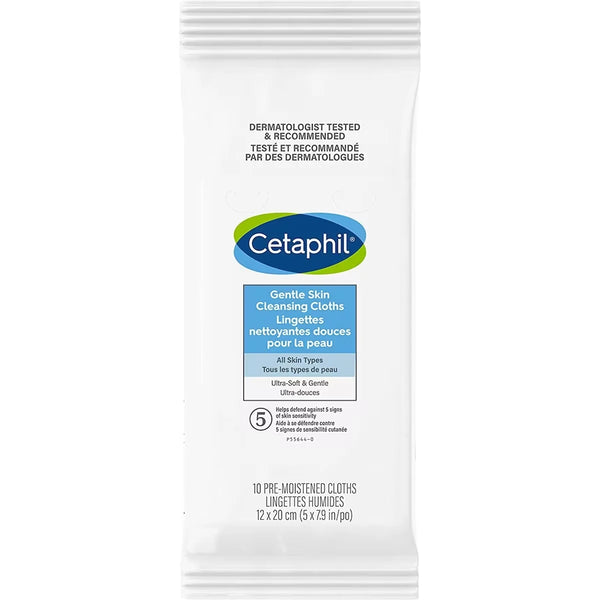 Toallitas Limpiadoras Rostro y Cuerpo 10 Unidades Cetaphil