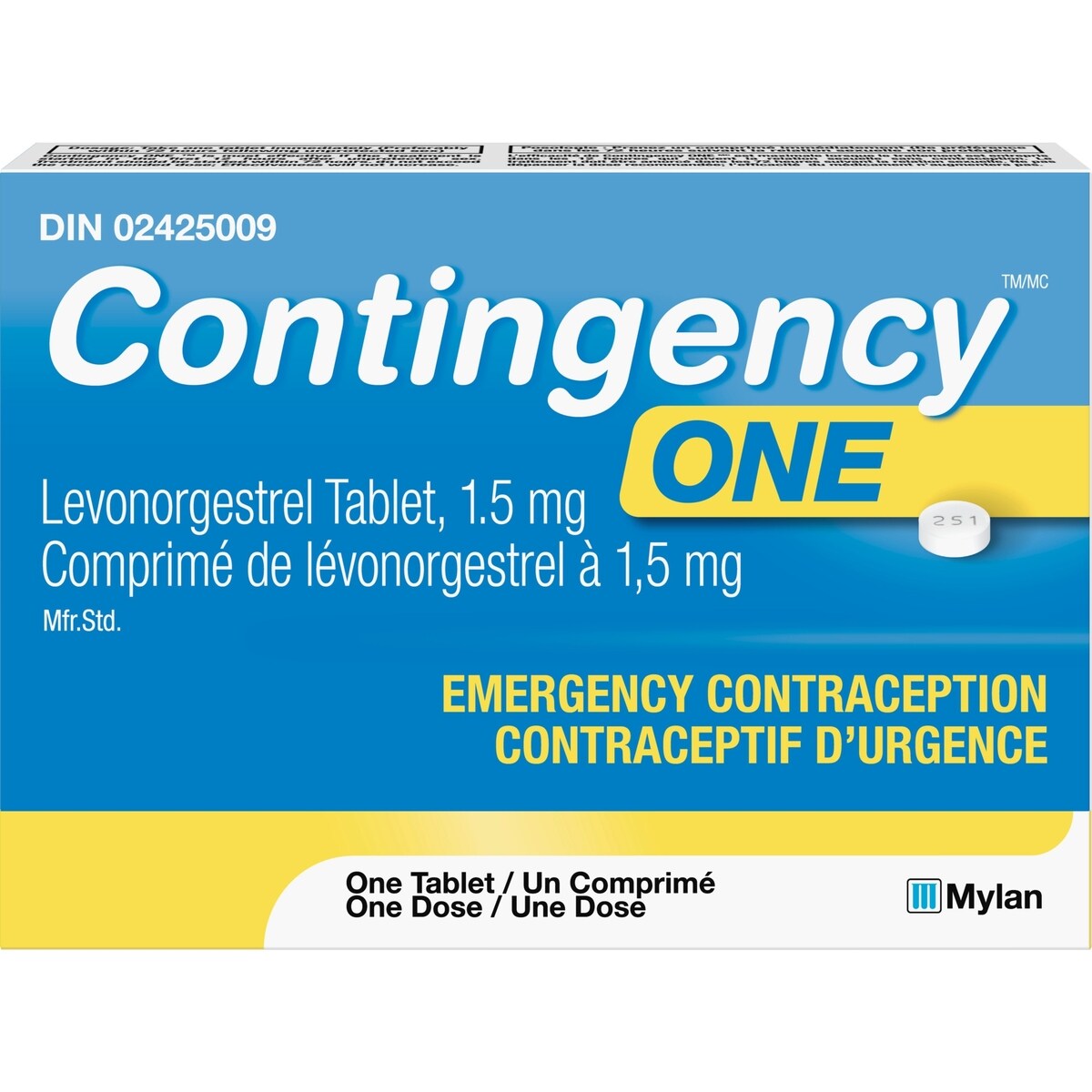 Comprimido de Levonorgestrel 1,5 mg Contingency One