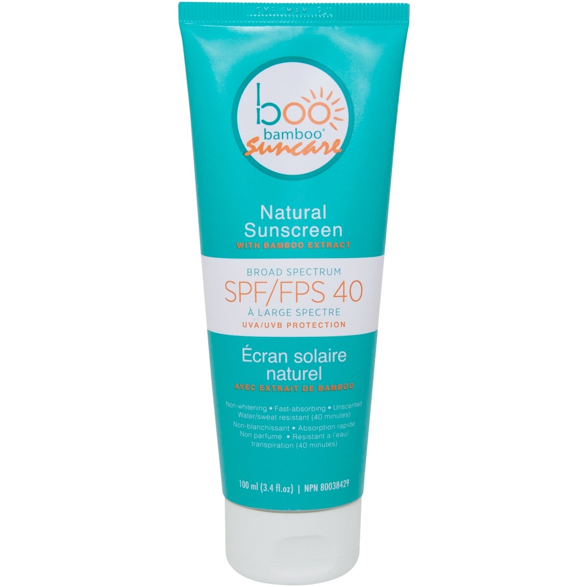 Protector Solar Natural FPS 40 en Loción Boo Bamboo