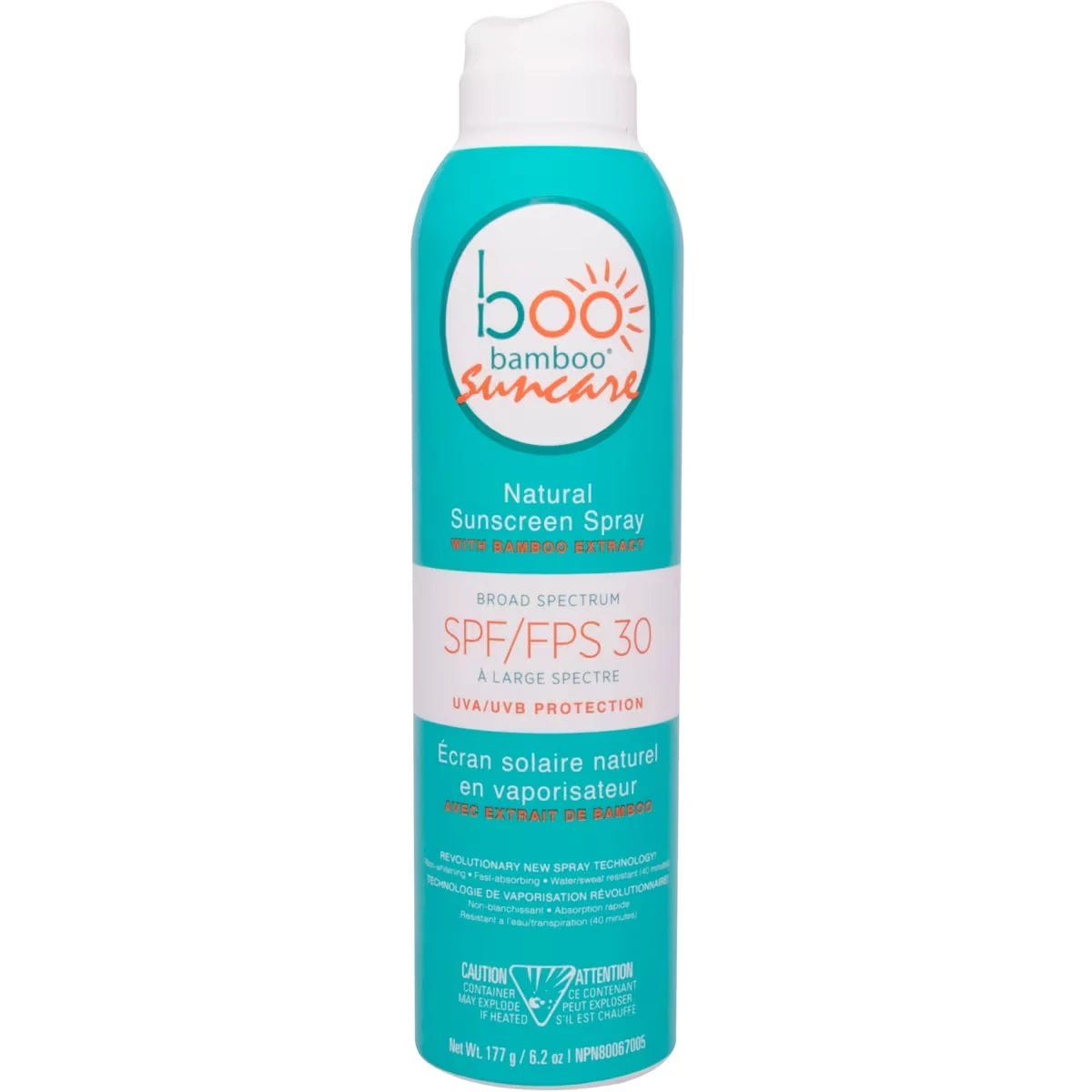 Protector Solar Natural FPS 30 en Spray Boo Bamboo