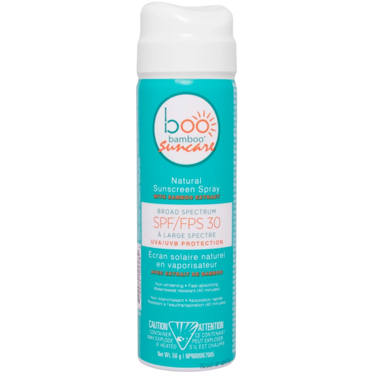 Protector Solar Natural FPS 30 en Spray Boo Bamboo