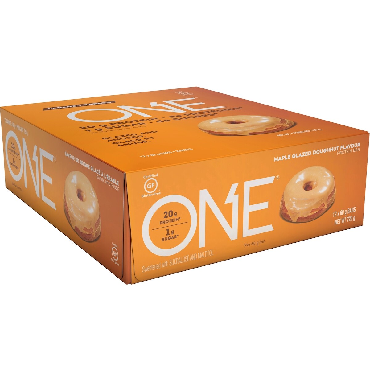 Barra de Proteína Sabor Dona con Glaseado de Maple ONE