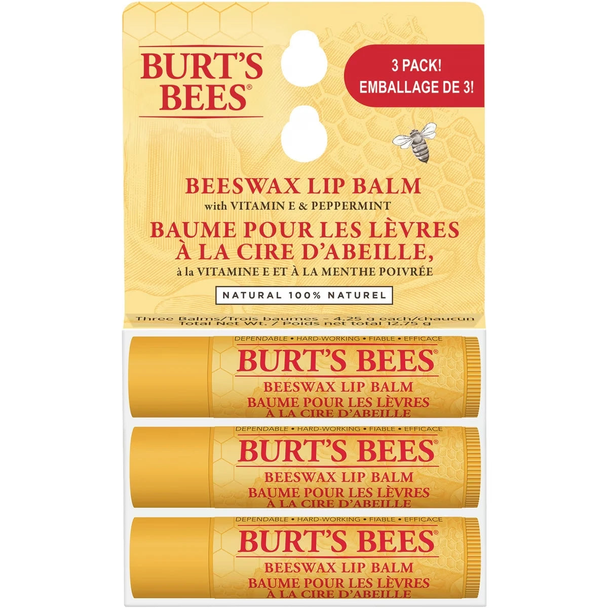 Hidratante Facial Beeswax 100% Natural Humectante Bálsamo Burt's Bees
