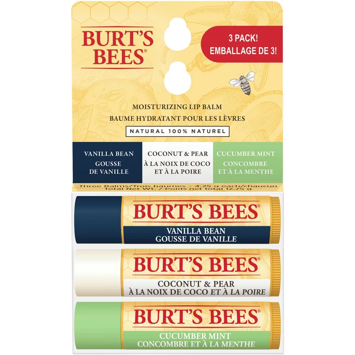Hidratante Facial Assorted 100% Natural Humectante Burt's Bees