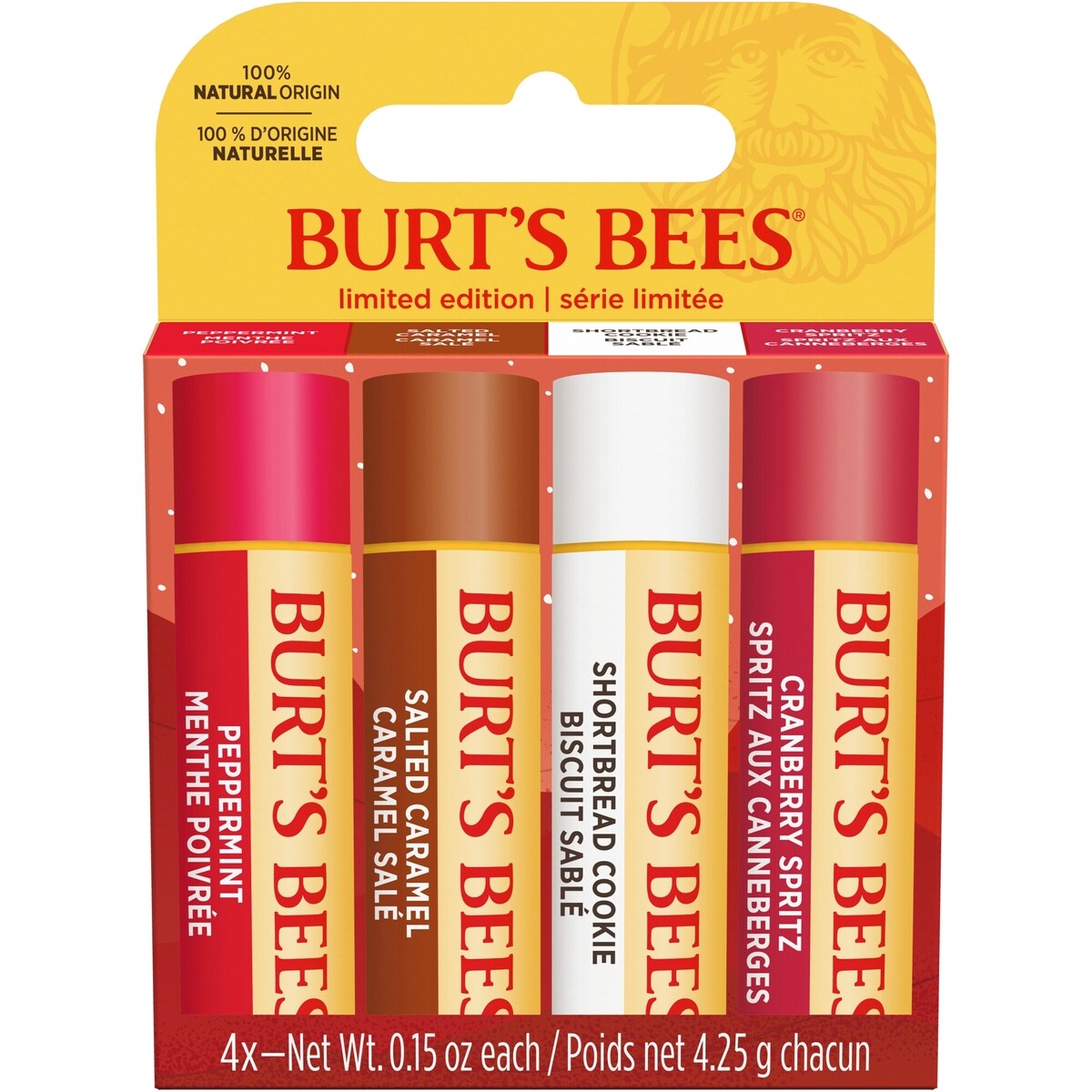 Set de Bálsamos Labiales Edición Limitada 4 Unidades Burt's Bees