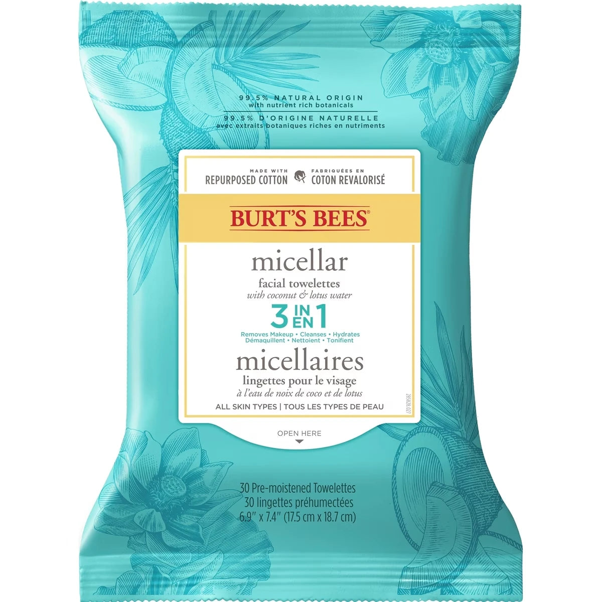 Limpiador Facial Limpieza Micelar Towelettes Burt's Bees