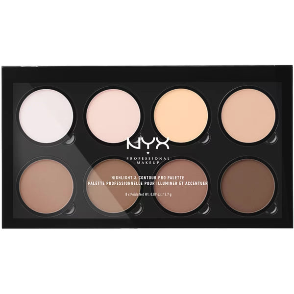Paleta de Contorno e Iluminador 8 Tonos NYX Professional Makeup