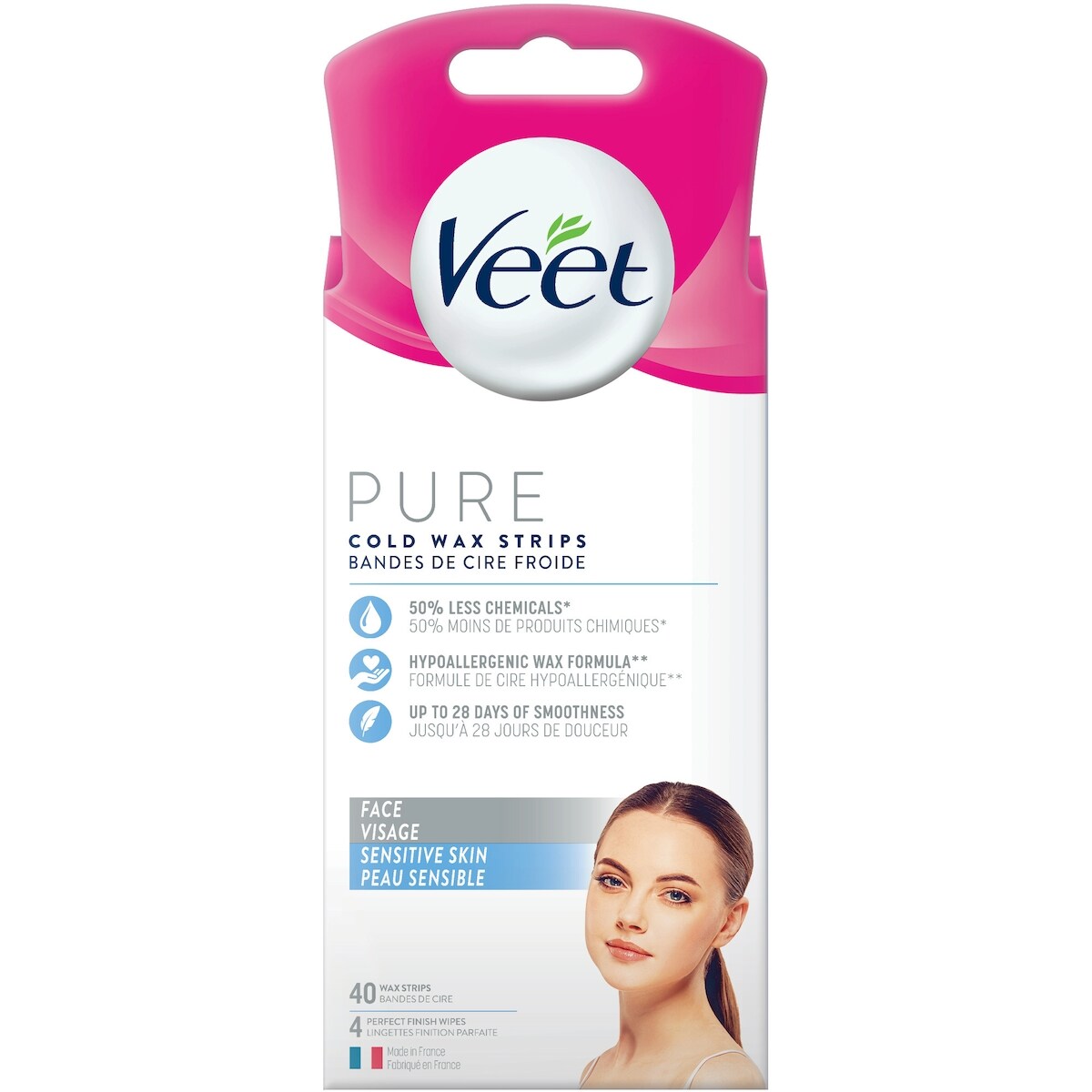 Bandas de Cera Fría para el Rostro Veet