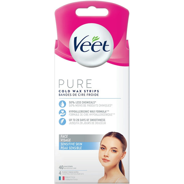 Bandas de Cera Fría para el Rostro Veet