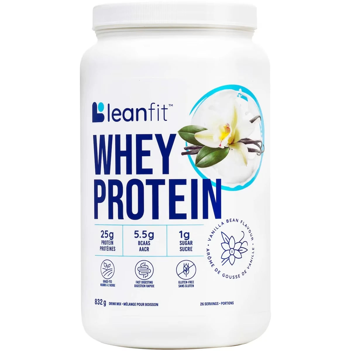 Proteína en Polvo de Suero Sabor Vainilla LeanFit