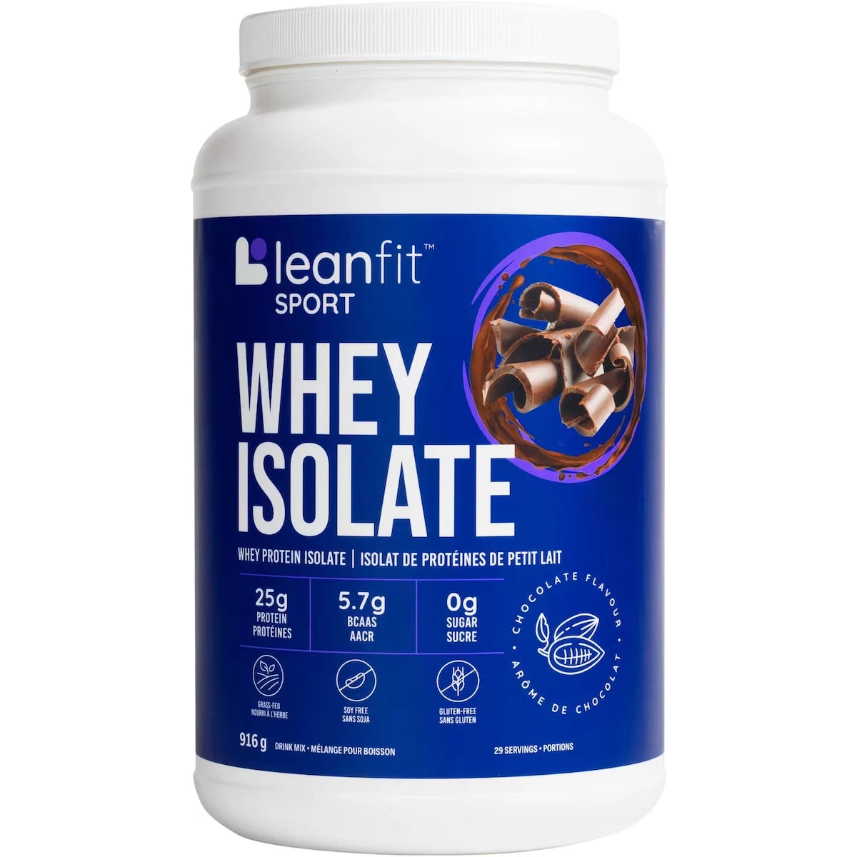 Proteína en Polvo Aislado de Suero Sabor Chocolate LeanFit